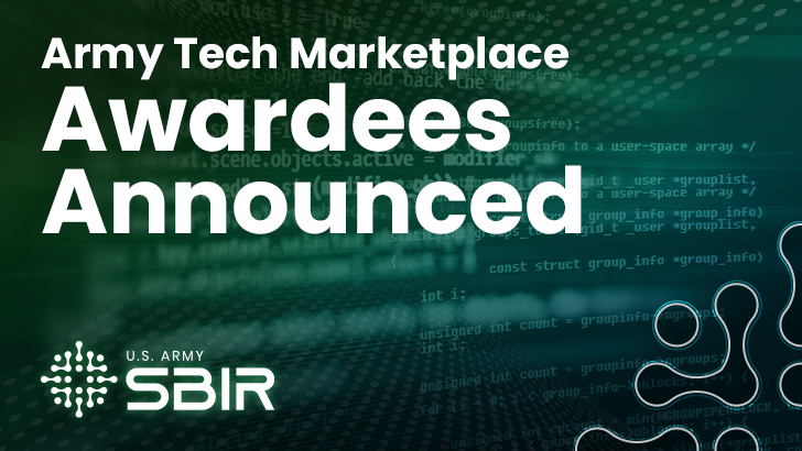 Army Tech Marketplace Awardees